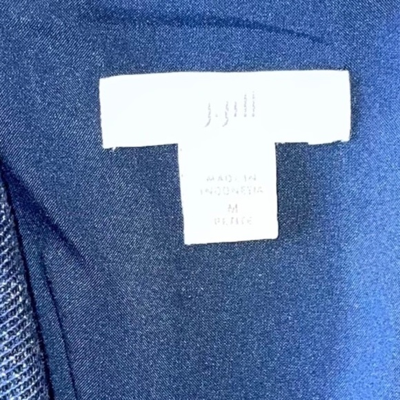 J. Jill Open Front Long Drape Blazer/Chambray Denim Like Business Casual Sz M - Picture 5 of 14